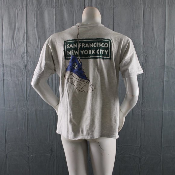 Vitnage Greepeace Shirt - Greenpeace Walk 1992 Shoe Graphic - Men's Large - Picture 9 of 11